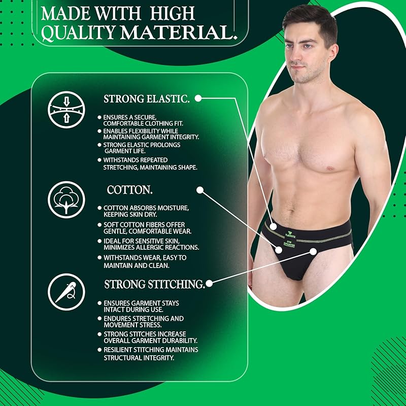 Playfitz Defender Pro MenS Gym Underwear - Athletic Supporter For Cricket, Running Quick Dry, Moisture Wicking, Cotton, 0 чорний
Playfitz Defender Pro MenS Gym Underwear - Athletic Supporter For Cricket, Running Quick Dry, Moisture Wicking, Cotton, 0 чорний