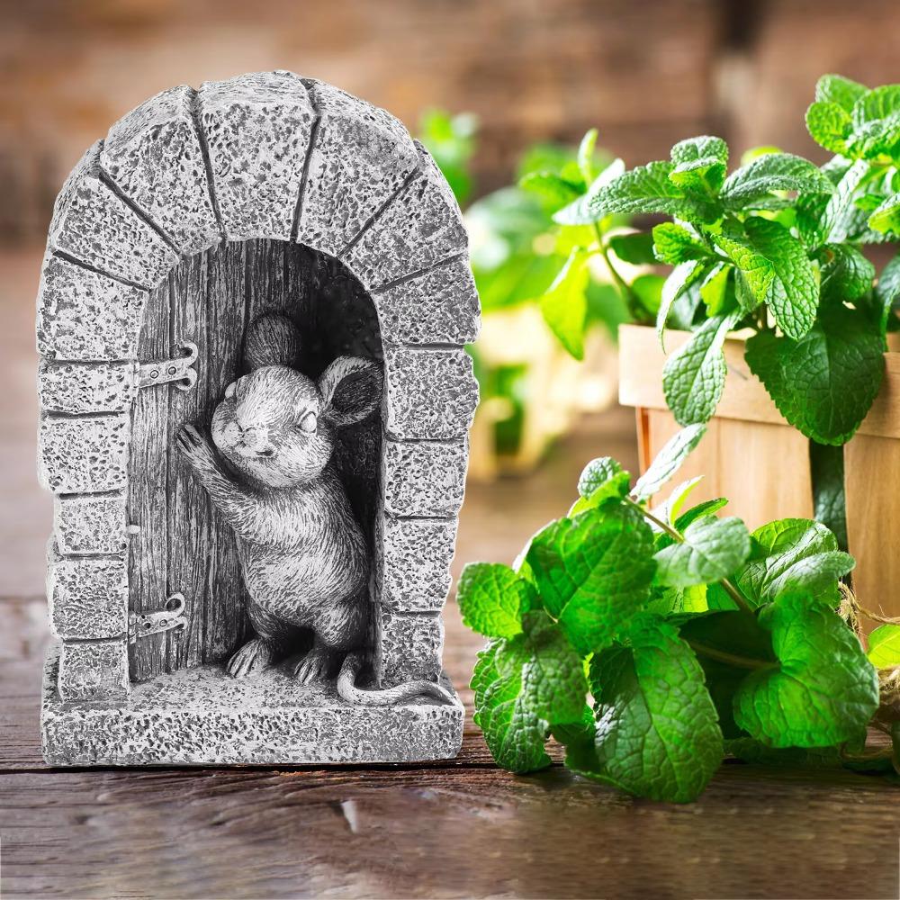 Easy Installation Mouse Door Statue Handicraft Garden Animal Sculptur Mouse Figurine Outdoor сірий
Easy Installation Mouse Door Statue Handicraft Garden Animal Sculptur Mouse Figurine Outdoor сірий