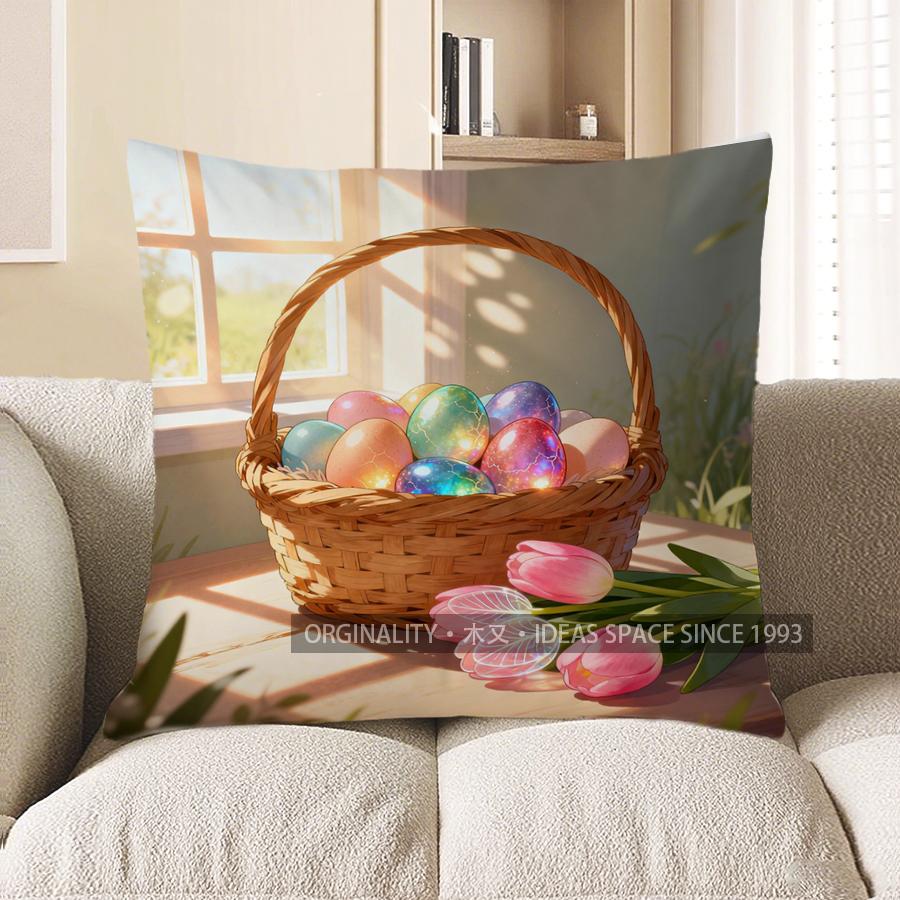 2D Tulips & Colorful Eggs Easter Pillow Cover Pattern Cushion Cover Suitable For Sofa Bedroom Car Pillow Cover 40x40cm
2D Tulips & Colorful Eggs Easter Pillow Cover Pattern Cushion Cover Suitable For Sofa Bedroom Car Pillow Cover 40x40cm