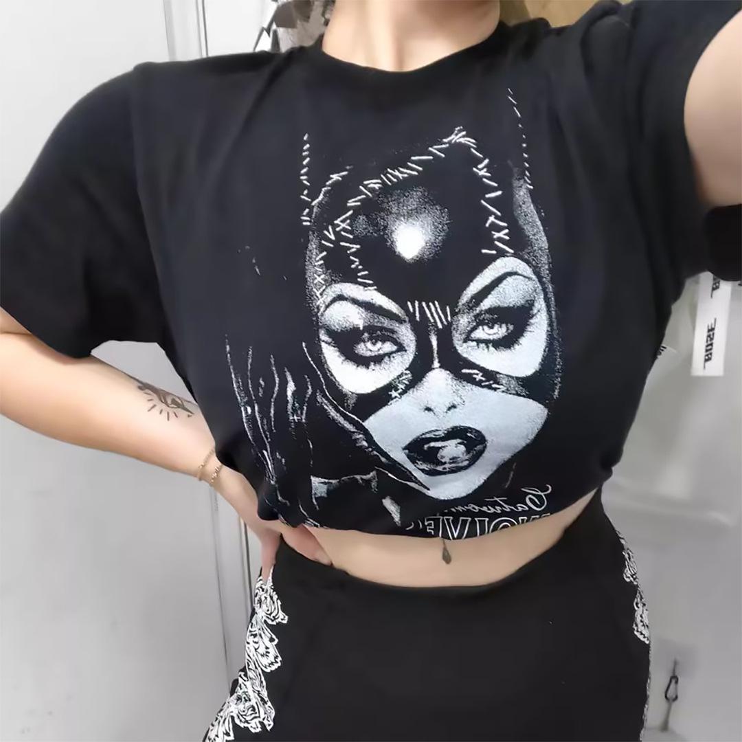 In Stock: Dark Wolf Head Cropped Loose-Fit Women s Top - High Quality, Round Neck, Short Sleeve. XL (suggested 130-145 jin)
In Stock: Dark Wolf Head Cropped Loose-Fit Women s Top - High Quality, Round Neck, Short Sleeve. XL (suggested 130-145 jin)