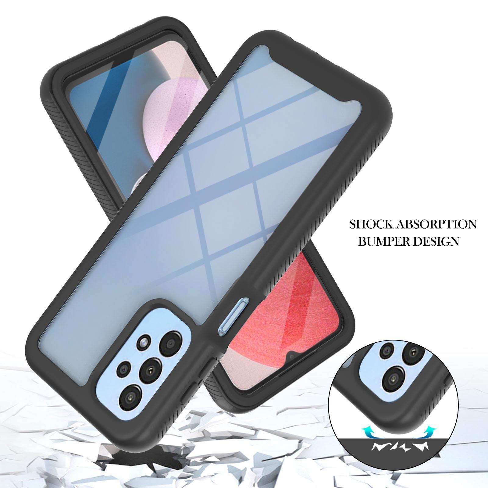 YB PC Series-6 for Samsung Galaxy A13 4G Built-in PET Screen Film Phone Cover Overall Protection TPU+PC Detachable Shell Black
YB PC Series-6 for Samsung Galaxy A13 4G Built-in PET Screen Film Phone Cover Overall Protection TPU+PC Detachable Shell Black