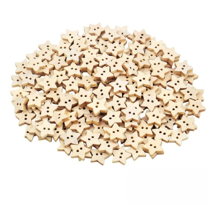 100pcs Wooden Star Buttons with 2 Holes Rustic Sewing Buttons Lovely Mini Wood Button for Costume Design Clothes Scrapbooking 13mm(0.51inch)
100pcs Wooden Star Buttons with 2 Holes Rustic Sewing Buttons Lovely Mini Wood Button for Costume Design Clothes Scrapbooking 13mm(0.51inch)