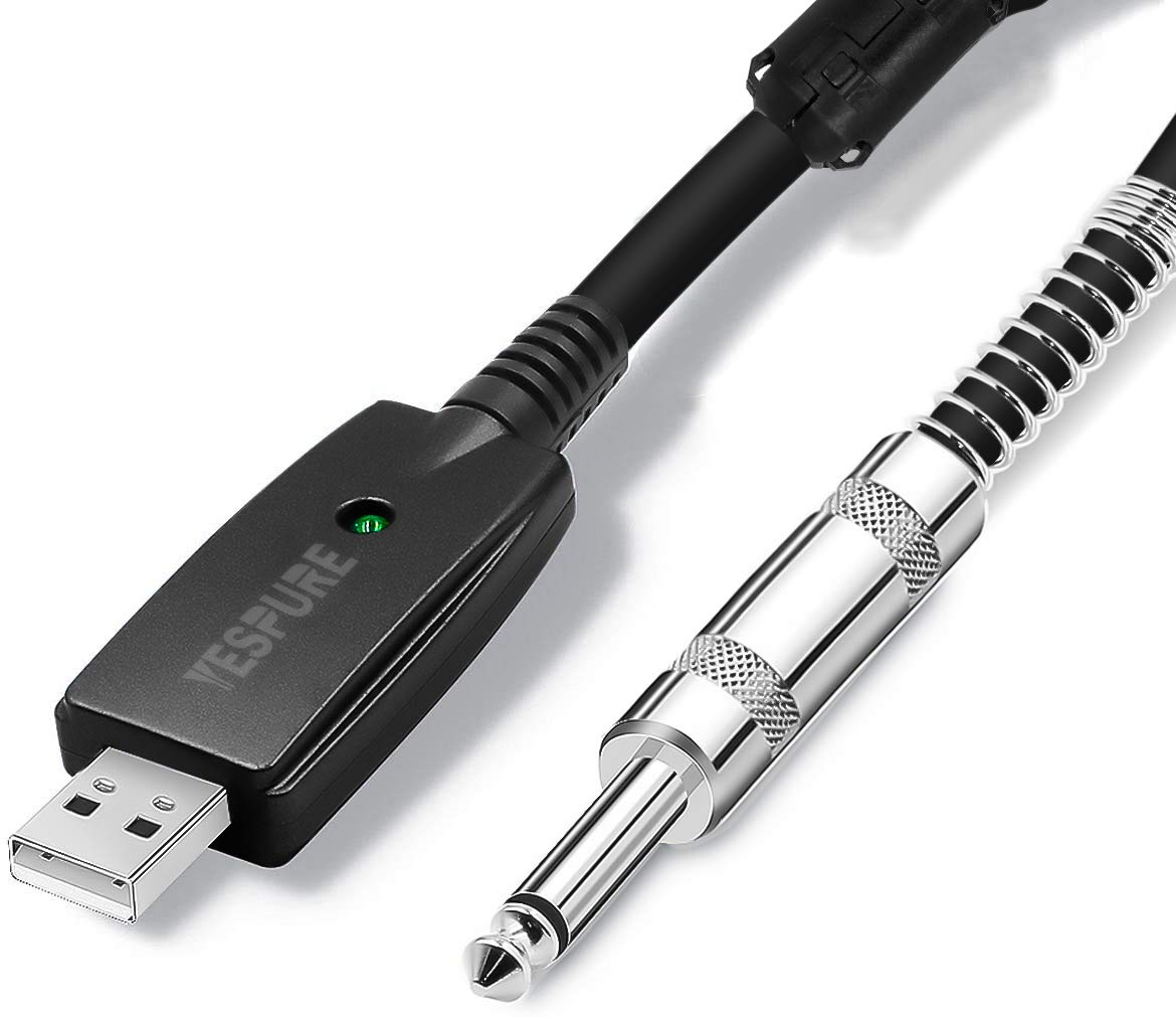 YESPURE USB-кабель для гитары, бас-гитары, соединительный кабель USB Link, адаптер для профессиональной гитары и ПК, кабель USB Link для записи, адаптер для кабеля - 2,8 м/9,2 фута чёрный
YESPURE USB-кабель для гитары, бас-гитары, соединительный кабель USB Link, адаптер для профессиональной гитары и ПК, кабель USB Link для записи, адаптер для кабеля - 2,8 м/9,2 фута чёрный