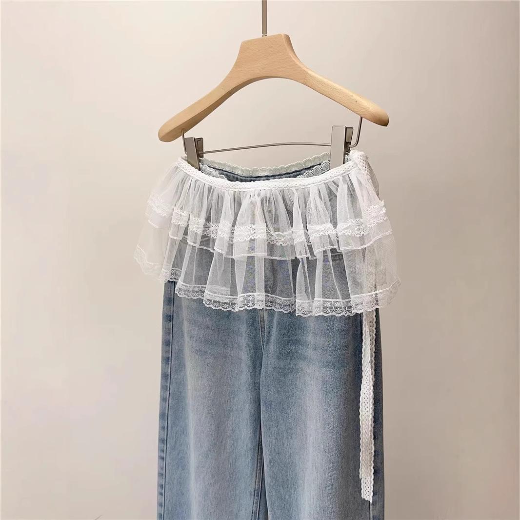 French Lace Midi Skirt: High-Waist A-Line Ballet Style with Layers in White One Size білий
French Lace Midi Skirt: High-Waist A-Line Ballet Style with Layers in White One Size білий
