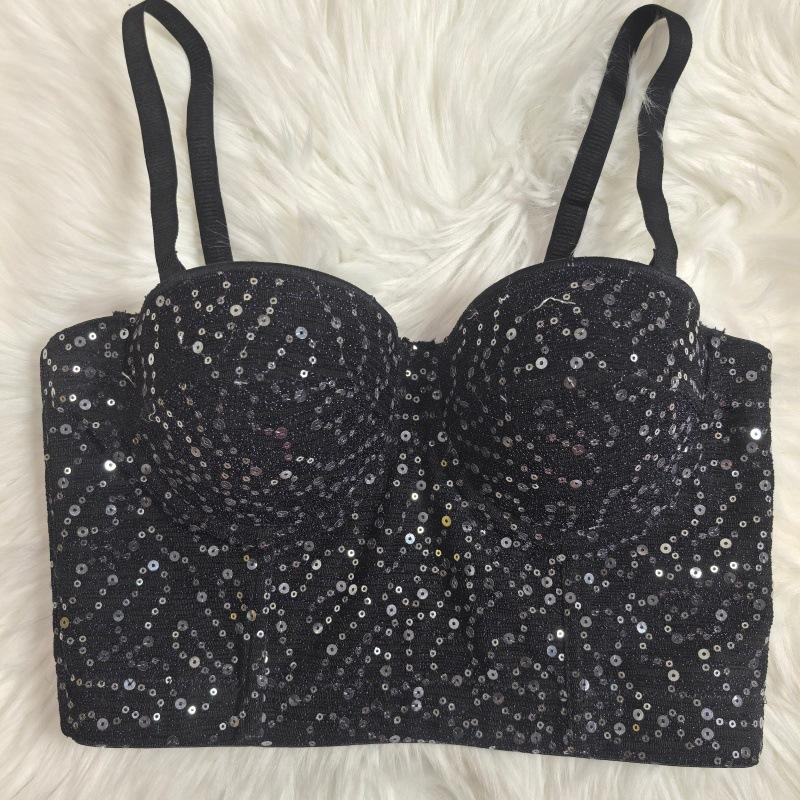Sexy Spice Pearlescent Sequin Bra Versatile Outer Wear Tub Suspender Comfortable Gathering Corset 34 чёрный
Sexy Spice Pearlescent Sequin Bra Versatile Outer Wear Tub Suspender Comfortable Gathering Corset 34 чёрный