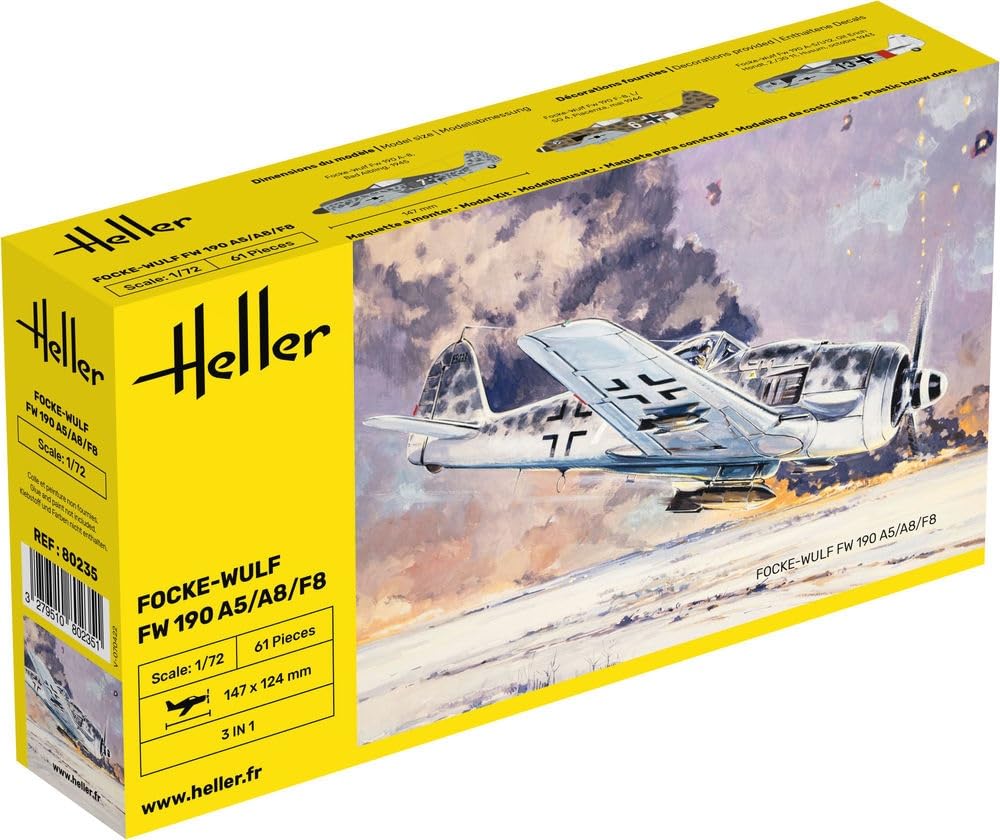 Platz Herre WW2 German FW190 Plamoel HE80235 1/72 Focke-Wulf A5/A8/F8 (Airplane)
Platz Herre WW2 German FW190 Plamoel HE80235 1/72 Focke-Wulf A5/A8/F8 (Airplane)