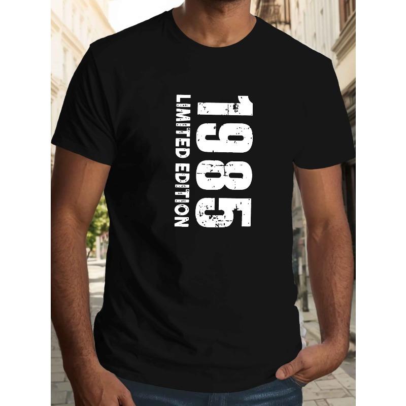 1985 Limited Edition Men S T-Shirt - Casual Crew Neck, Slight Stretch, Geometric Pattern, Regular Fit for Summer 4XL чорний
1985 Limited Edition Men S T-Shirt - Casual Crew Neck, Slight Stretch, Geometric Pattern, Regular Fit for Summer 4XL чорний