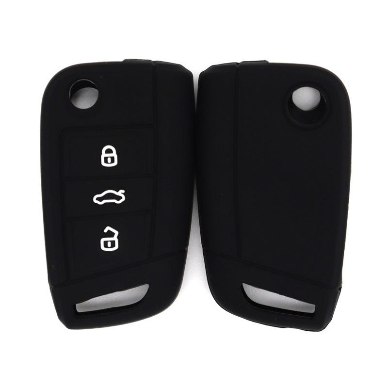 Silicone key cover suitable for 17 Volkswagen Passat folding and insertable 3-button high-quality anti-drop key cover чёрный
Silicone key cover suitable for 17 Volkswagen Passat folding and insertable 3-button high-quality anti-drop key cover чёрный