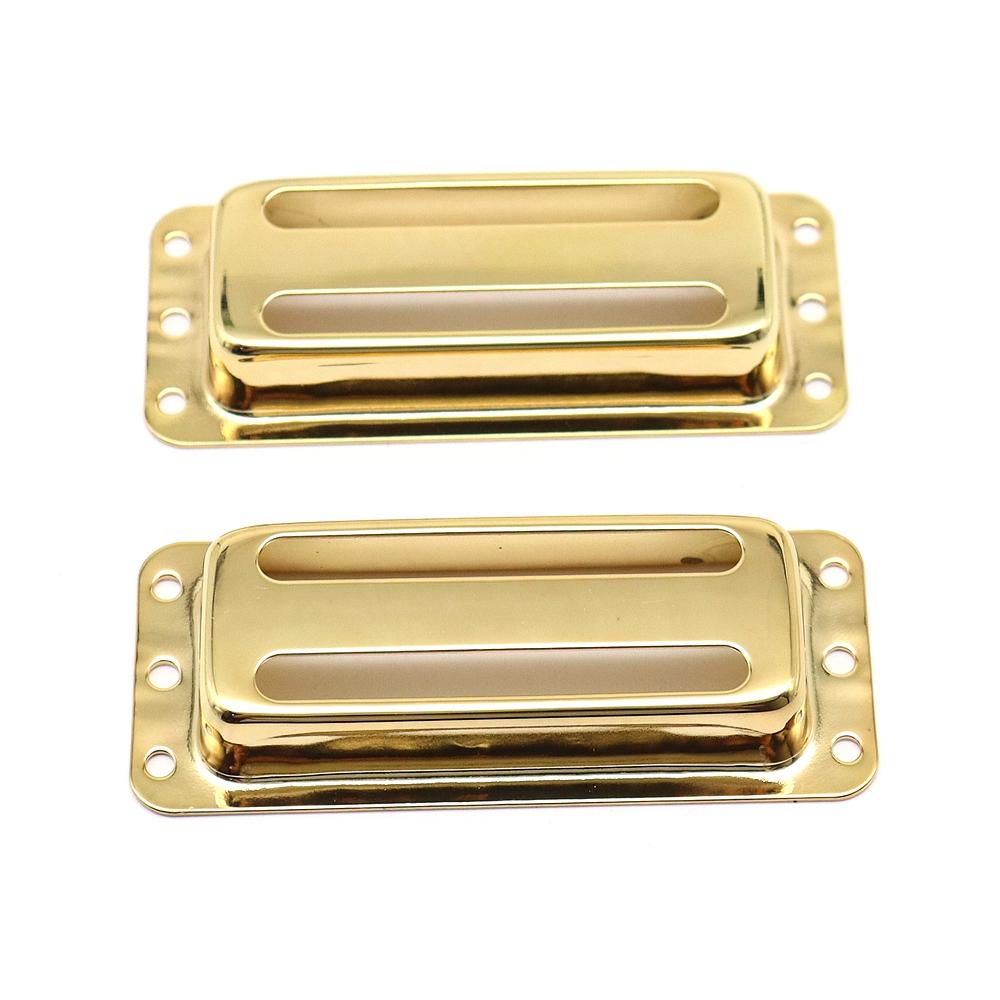 2pcs Guitar Pickup Cover, Two Slot Metal Case Brass Humbuckers for Electric Guitars Gold/Sliver
2pcs Guitar Pickup Cover, Two Slot Metal Case Brass Humbuckers for Electric Guitars Gold/Sliver