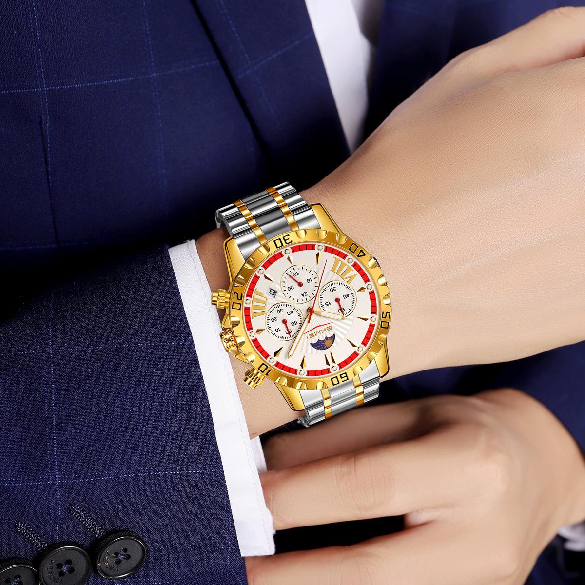 Watch Fashion Men s Star Stopwatch Timing Multifunctional Business Men s Quartz Watch Three Eyes Six Hands Men s Watch
Watch Fashion Men s Star Stopwatch Timing Multifunctional Business Men s Quartz Watch Three Eyes Six Hands Men s Watch