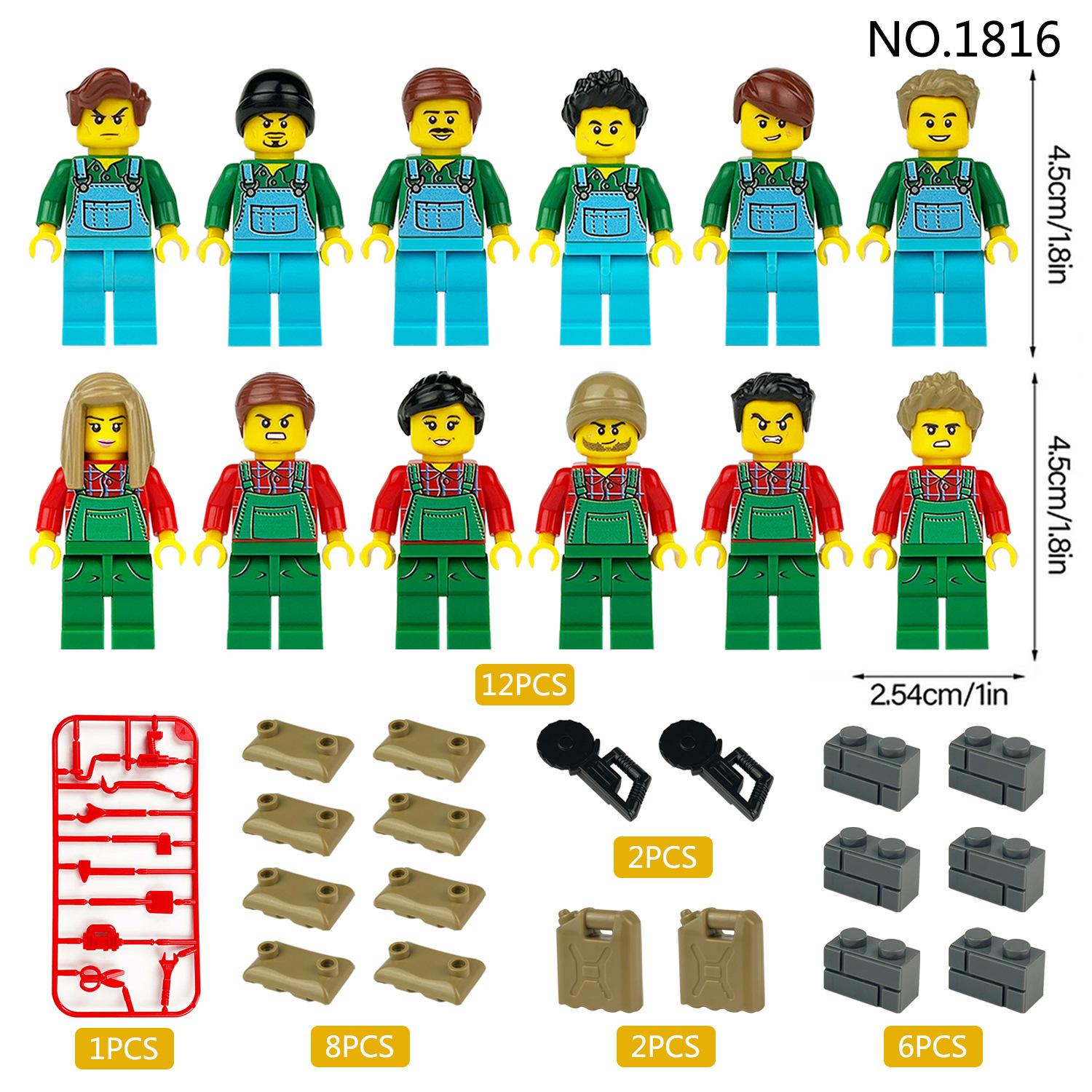 MOC City Series Farm Professional Farmer Character Building Block Toys
MOC City Series Farm Professional Farmer Character Building Block Toys