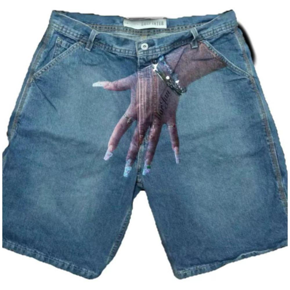 ZYLLO Y2k Джинсовые шорты карго винтажные мешковатые с принтом рук уличная одежда джинсовые корейские шорты Харадзюку корейский деним синий S
ZYLLO Y2k Джинсовые шорты карго винтажные мешковатые с принтом рук уличная одежда джинсовые корейские шорты Харадзюку корейский деним синий S