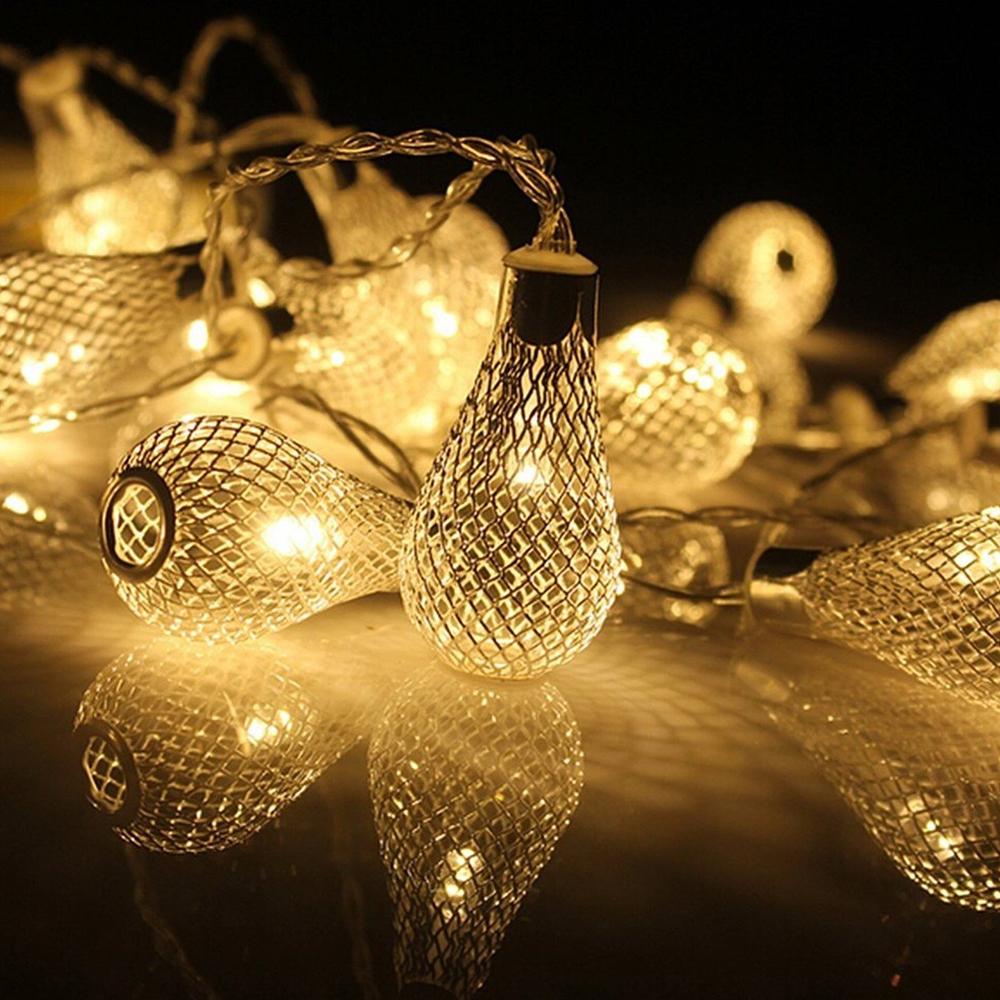 3m 20-LED Iron Art Water Drop String Light Home Party Decorative Ambient Lamp,Constant Warm Light Type A
3m 20-LED Iron Art Water Drop String Light Home Party Decorative Ambient Lamp,Constant Warm Light Type A