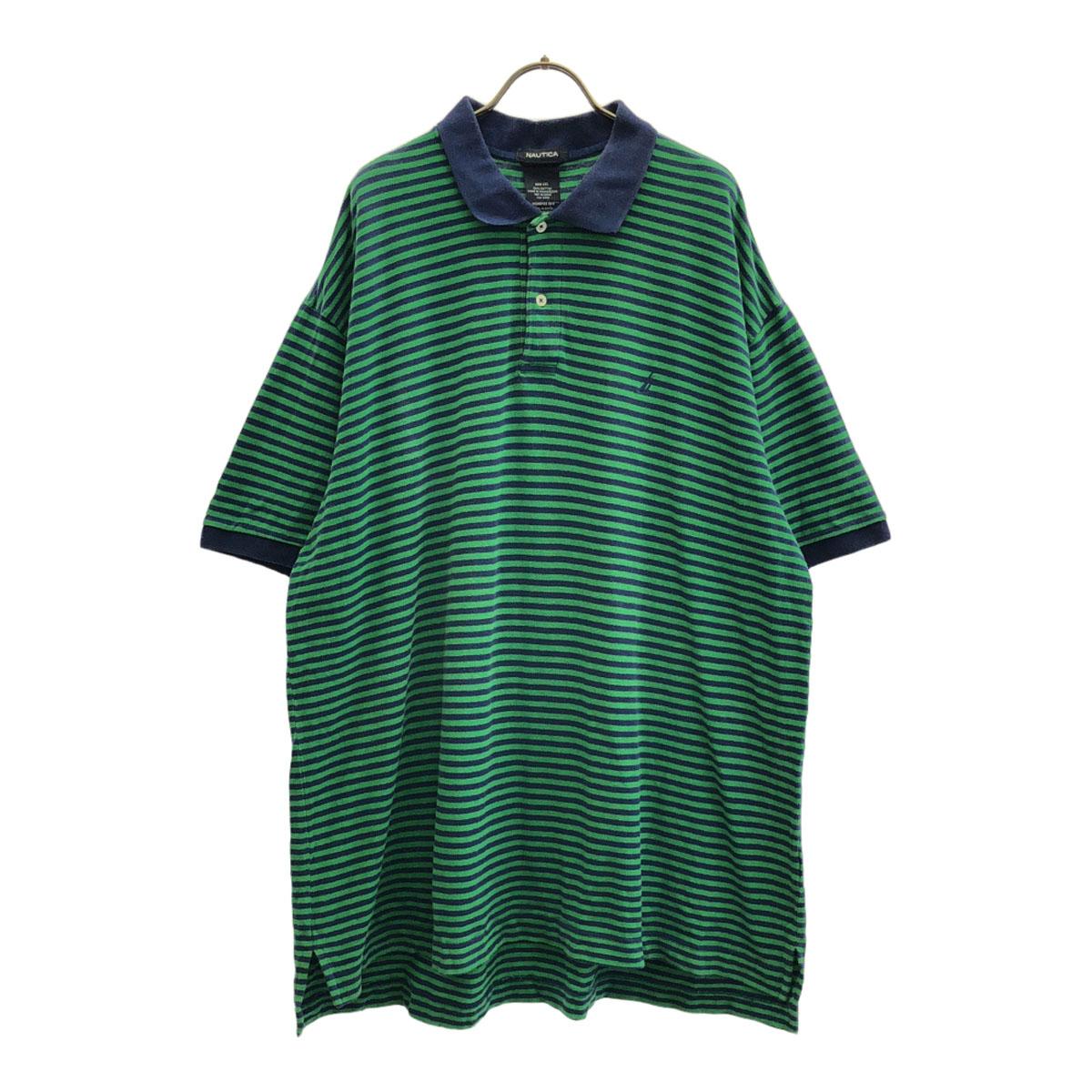 NAUTICA Border Pattern Short sleeve Polo shirt XXL Green x navy Biggs Men s Used
NAUTICA Border Pattern Short sleeve Polo shirt XXL Green x navy Biggs Men s Used
