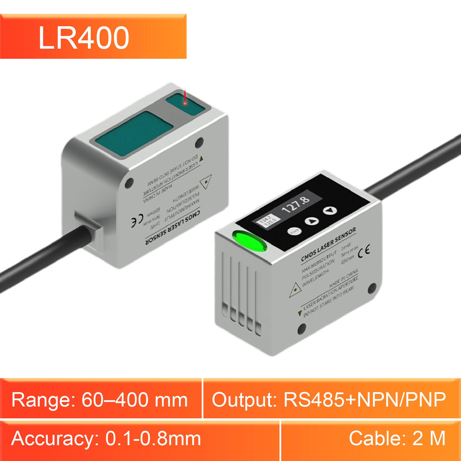 Лазерний датчик переміщення LR400 485 + NPN/PNP ‑ Точність 0,1 мм Безконтактний лазерний датчик відстані Діапазон 40‑1000 мм для промисловості 60-400mm
Лазерний датчик переміщення LR400 485 + NPN/PNP ‑ Точність 0,1 мм Безконтактний лазерний датчик відстані Діапазон 40‑1000 мм для промисловості 60-400mm