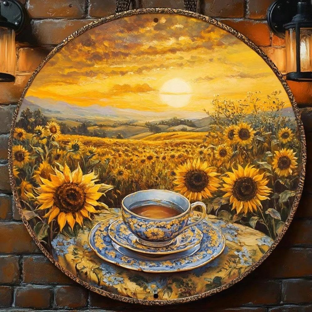 Vintage Sunflower Metal Tin Sign Rustic Round Wall Art For Home Kitchen Bar Decor 20x20 білий
Vintage Sunflower Metal Tin Sign Rustic Round Wall Art For Home Kitchen Bar Decor 20x20 білий