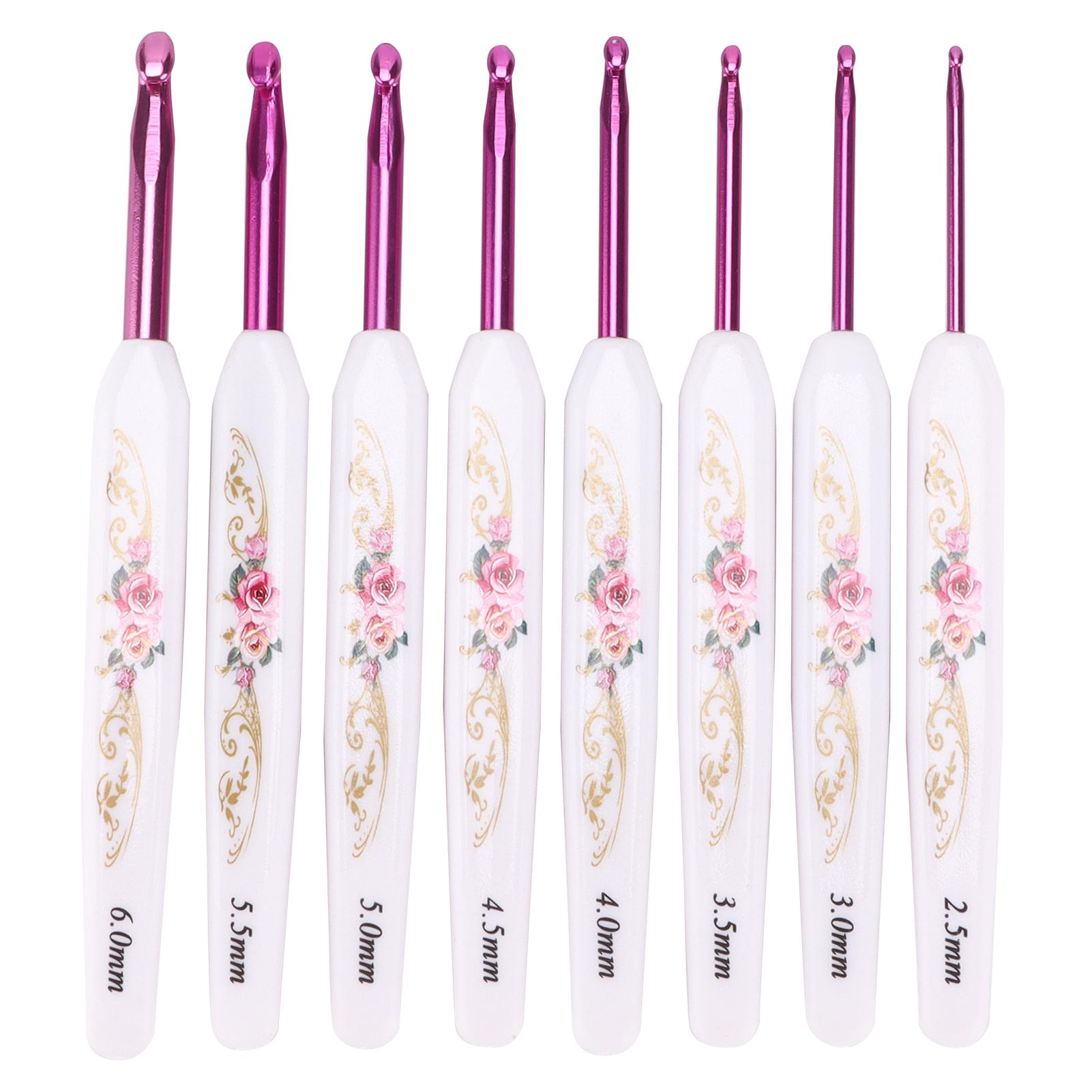 Crochet Hooks 8 Pcs Soft NonSlip Good Grip Knitting Needles Set with Mark for Weaving Home
Crochet Hooks 8 Pcs Soft NonSlip Good Grip Knitting Needles Set with Mark for Weaving Home