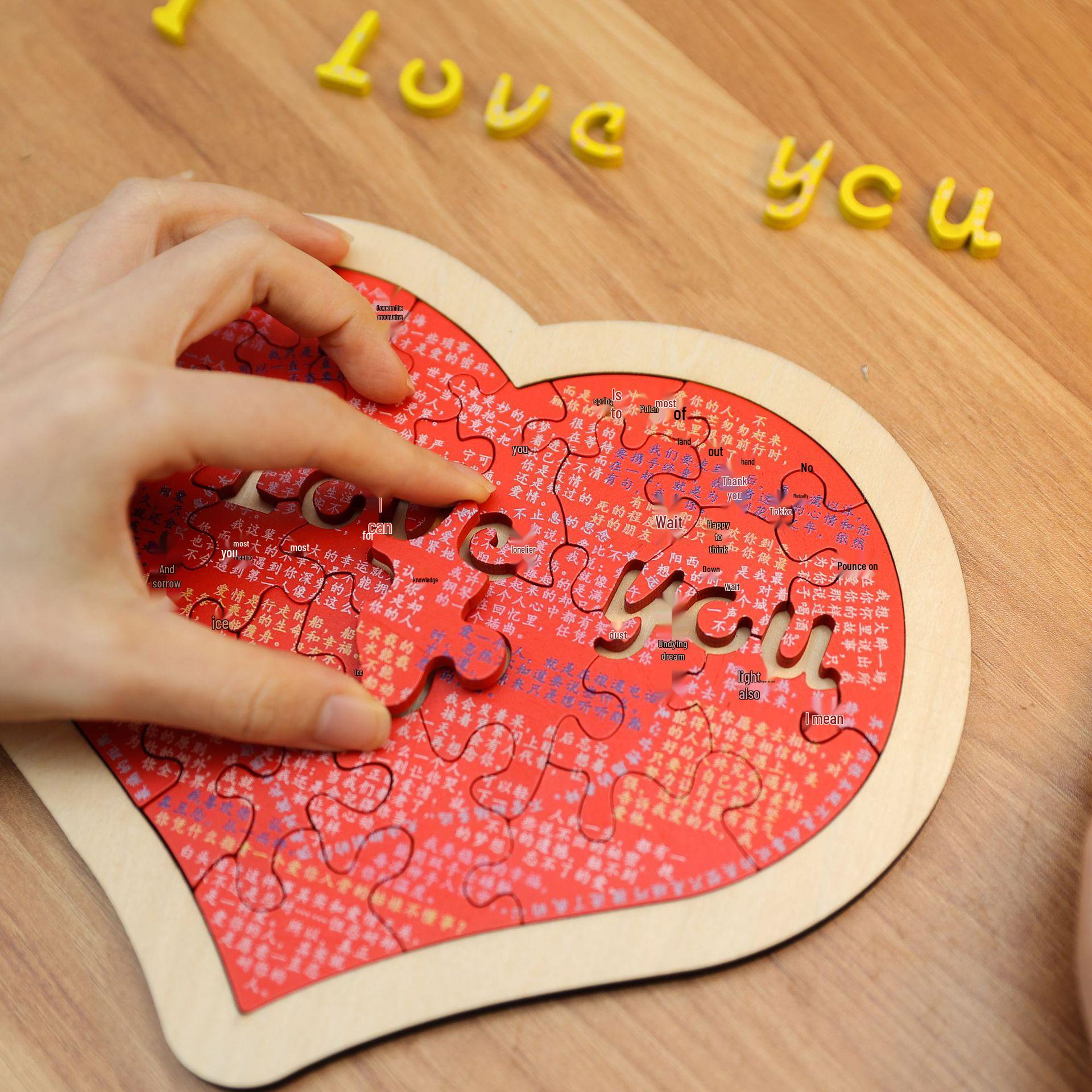 Wooden Love Puzzle Educational Toy, Handmade Gift for College Students, Boys, Girls, Valentine s Day, or Birthday.
Wooden Love Puzzle Educational Toy, Handmade Gift for College Students, Boys, Girls, Valentine s Day, or Birthday.