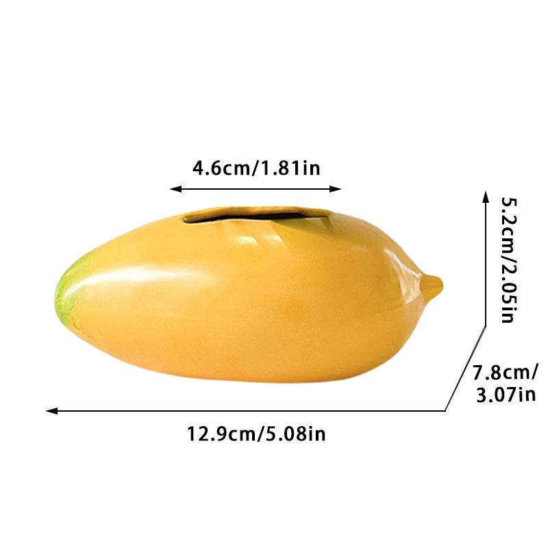 Orange Ceramic Mango Shape Vase - Fruit Decorative Tabletop Vase for Home Decor and Table Centerpieces
Orange Ceramic Mango Shape Vase - Fruit Decorative Tabletop Vase for Home Decor and Table Centerpieces