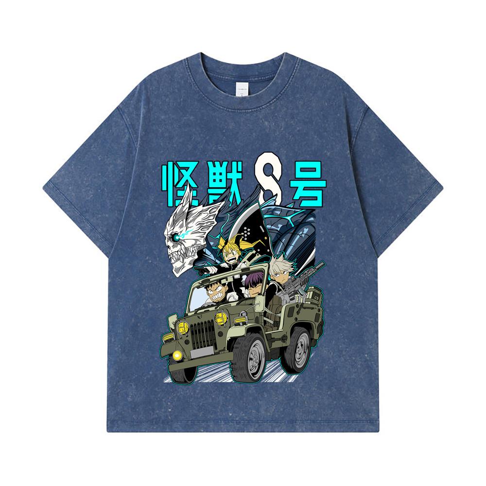275 GSM Washed T-shirts 100% Cotton Kaiju No 8 V18 Print Unisex Heavy Cotton T Shirt 2XL королівський синій колір
275 GSM Washed T-shirts 100% Cotton Kaiju No 8 V18 Print Unisex Heavy Cotton T Shirt 2XL королівський синій колір