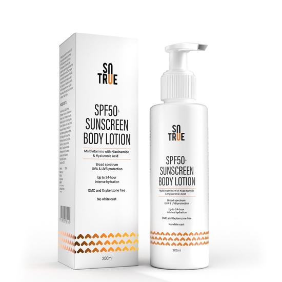 Солнцезащитный лосьон для тела Sotrue SPF 50+ с защитой от UVA и UVB лучей, интенсивное увлажнение до 24 часов, мультивитамины с ниацинамидом, 200 мл
Солнцезащитный лосьон для тела Sotrue SPF 50+ с защитой от UVA и UVB лучей, интенсивное увлажнение до 24 часов, мультивитамины с ниацинамидом, 200 мл