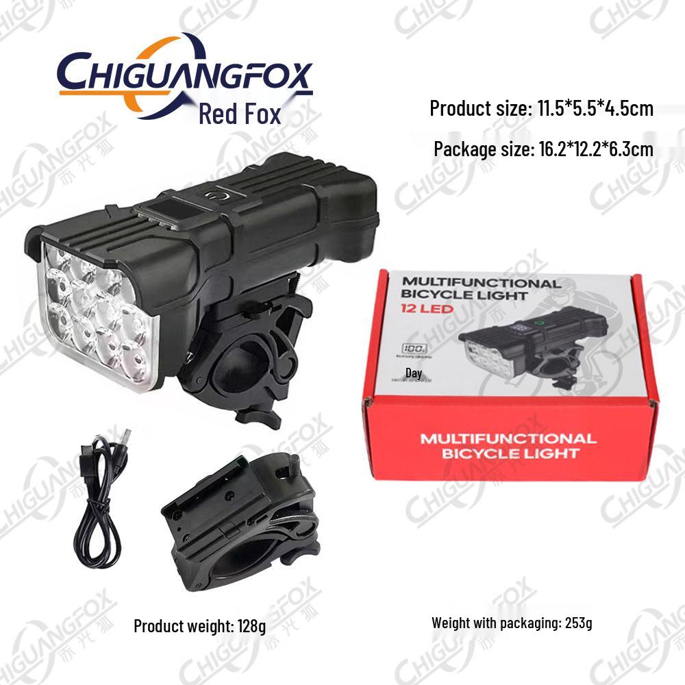 12-LED Bike Front Light & Digital Display Horn Set
12-LED Bike Front Light & Digital Display Horn Set