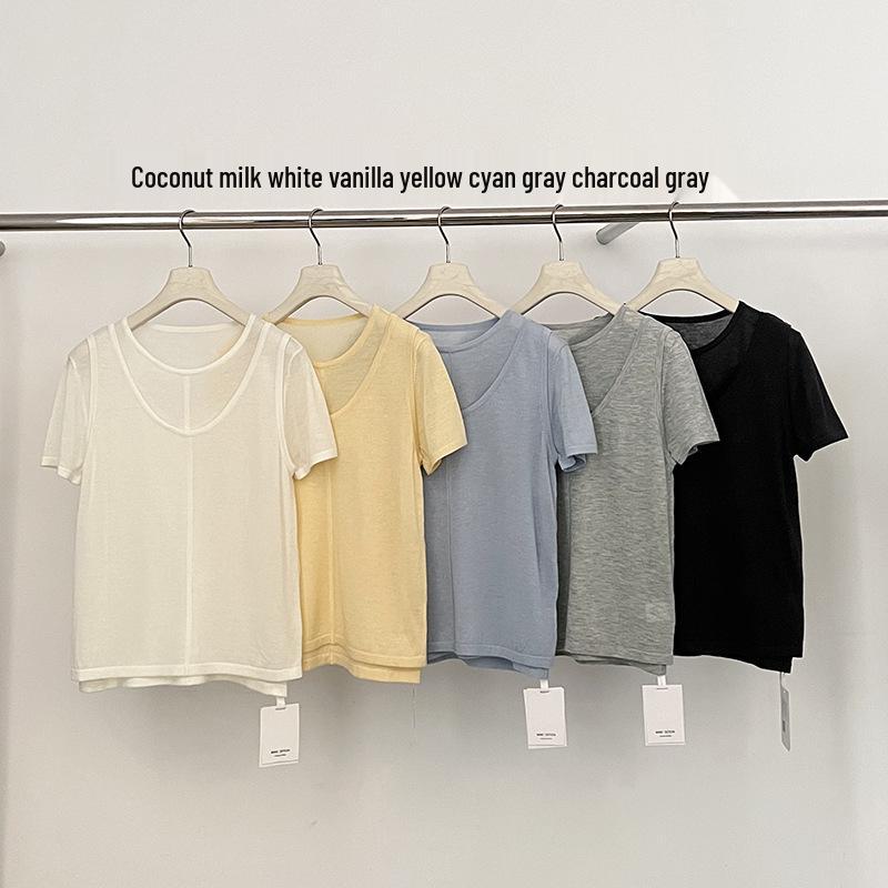 MMC Women s Spring-Summer 2026 Wool Korean Style Short Sleeve T-shirt & Inner Vest Set One Size
MMC Women s Spring-Summer 2026 Wool Korean Style Short Sleeve T-shirt & Inner Vest Set One Size