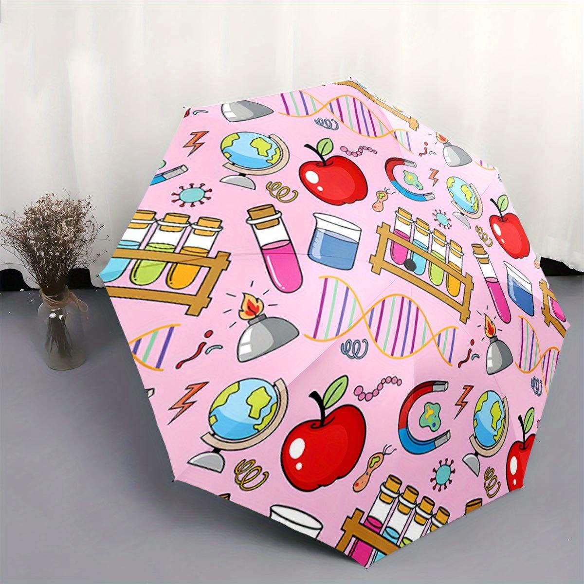 Automatic Folding Umbrella Science-themed illustrations on a pink background. Portable collapsible design, casual outdoor acce (as the picture,Iron&8K)
Automatic Folding Umbrella Science-themed illustrations on a pink background. Portable collapsible design, casual outdoor acce (as the picture,Iron&8K)