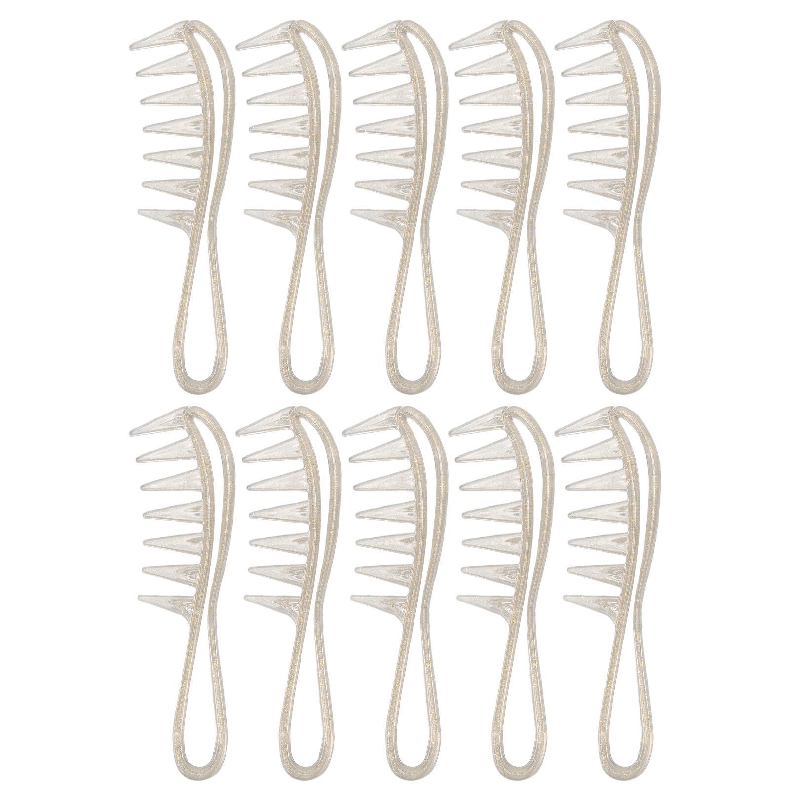 10pcs Wide Tooth Comb Ergonomic Handle Portable Plastic Detangling Comb for Men Women Hair Styling
10pcs Wide Tooth Comb Ergonomic Handle Portable Plastic Detangling Comb for Men Women Hair Styling