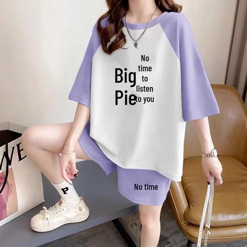 Plus Size Summer 2025 Trendy Short Sleeve Shorts Set - Niche Print, Slimming, Loose, Sporty & Casual L (101-115 lbs)
Plus Size Summer 2025 Trendy Short Sleeve Shorts Set - Niche Print, Slimming, Loose, Sporty & Casual L (101-115 lbs)