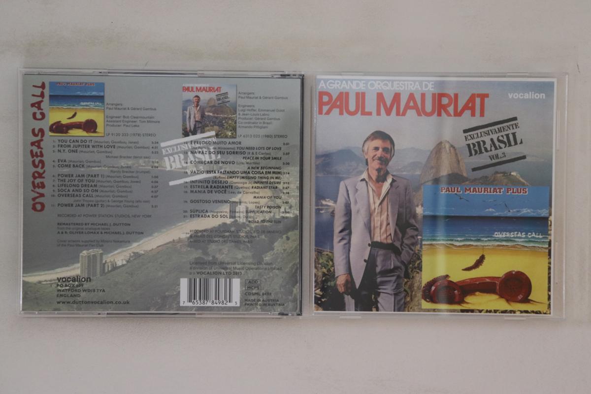 CD PAUL MAURIAT Vol. 3Overseas Call Exclusivamen CDSML8498 VOCALION 2013 Austria Mood Music Used
CD PAUL MAURIAT Vol. 3Overseas Call Exclusivamen CDSML8498 VOCALION 2013 Austria Mood Music Used