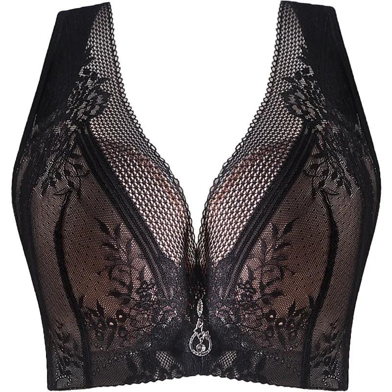 Нижнее белье больших размеров DE, бюстгальтер пуш-ап, женский бюстгальтер на косточках, широкие бретельки, тонкий цветочный сексуальный бюстгальтер без косточек, нижнее белье больших размеров, бюстгальтеры пуш-ап для женщин 42/95D чёрный
Нижнее белье больших размеров DE, бюстгальтер пуш-ап, женский бюстгальтер на косточках, широкие бретельки, тонкий цветочный сексуальный бюстгальтер без косточек, нижнее белье больших размеров, бюстгальтеры пуш-ап для женщин 42/95D чёрный