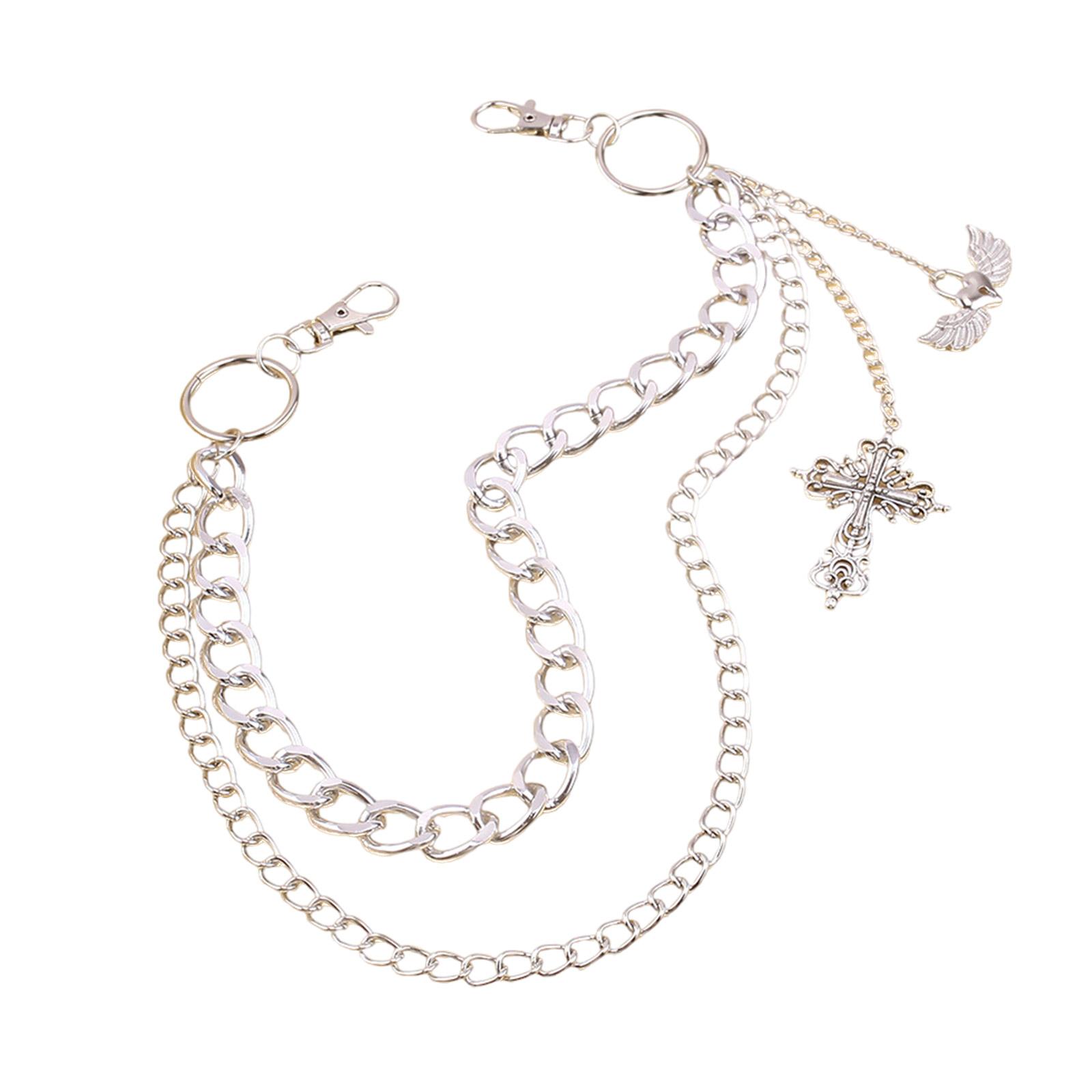 Стильная цепочка для брюк с перекрещенной подвеской, цепочка для джинсов, популярная уличная одежда, многослойная поясная цепочка, цепочка для сумки в стиле Y2K, хип-хоп украшения для брюк S
Стильная цепочка для брюк с перекрещенной подвеской, цепочка для джинсов, популярная уличная одежда, многослойная поясная цепочка, цепочка для сумки в стиле Y2K, хип-хоп украшения для брюк S