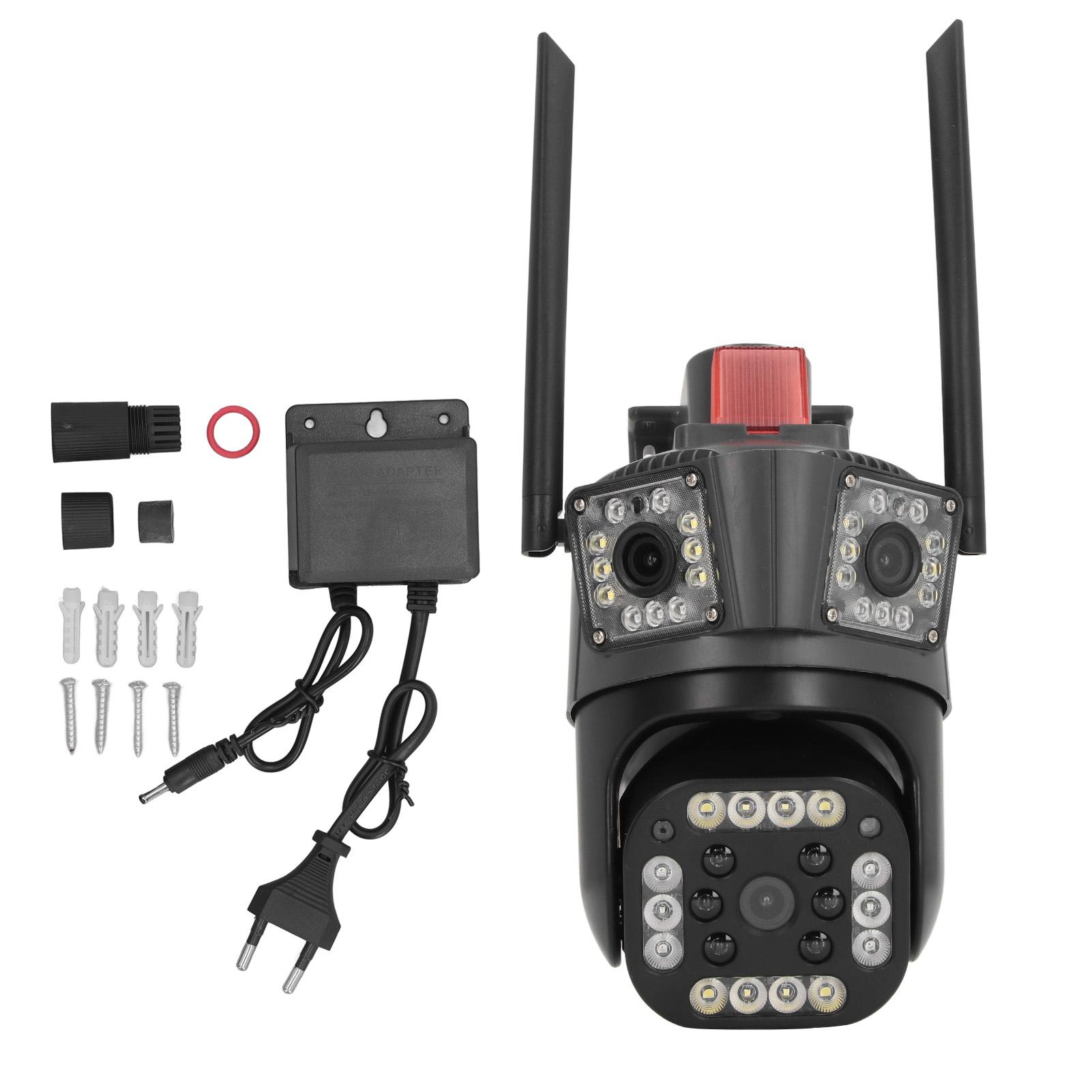 Outdoor 3 Lens Security Camera IP66 Waterproof 2 Way Talk Wifi Home Security Camera with Color
Outdoor 3 Lens Security Camera IP66 Waterproof 2 Way Talk Wifi Home Security Camera with Color