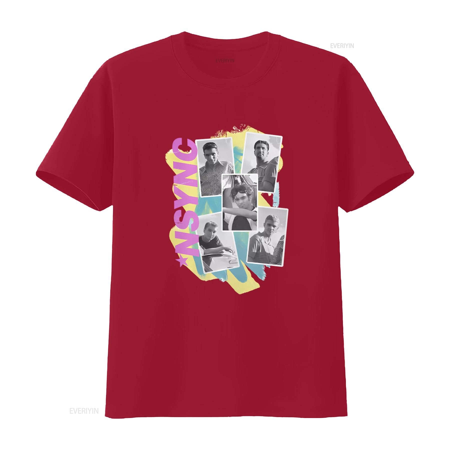 Vintage Style Womens Photo Collage NSYNC Band T Shirt Print vintage Washed designer clothes Soft Unisex streetwear Stretched S
Vintage Style Womens Photo Collage NSYNC Band T Shirt Print vintage Washed designer clothes Soft Unisex streetwear Stretched S