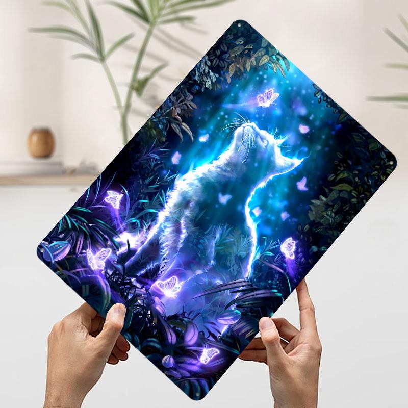 Ghost Cat With Butterflies Metal Poster Customized Wall Art Retro Vintage Tinplate Signs for Man Cave Home Decor Accessories 20x30cm(7.8x11.8inch)
Ghost Cat With Butterflies Metal Poster Customized Wall Art Retro Vintage Tinplate Signs for Man Cave Home Decor Accessories 20x30cm(7.8x11.8inch)