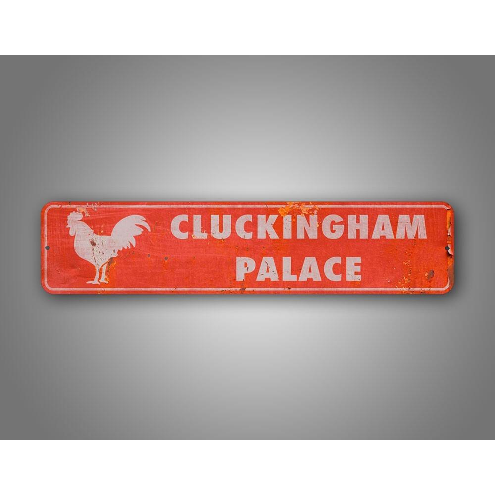 Custom Metal Tin Sign Retro Style Chicken Coop Decor Novelty Cluckingham Palace Road Sign Poultry Farm Barn Art Poster Plaque білий
Custom Metal Tin Sign Retro Style Chicken Coop Decor Novelty Cluckingham Palace Road Sign Poultry Farm Barn Art Poster Plaque білий