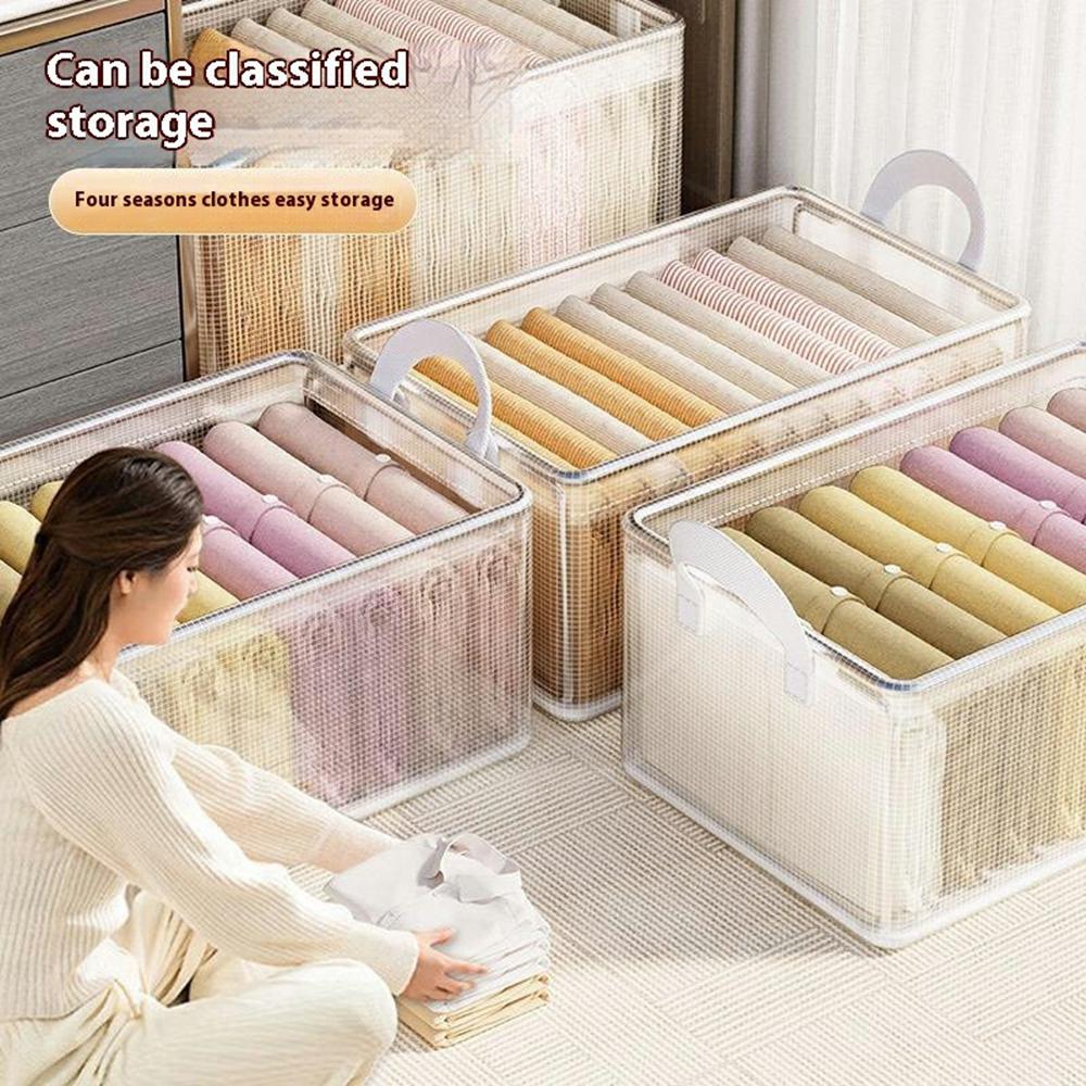 Clear PVC Storage Box with Steel Frame for Clothes Pants Foldable Organizer 47 x 28 x 20cm Type A
Clear PVC Storage Box with Steel Frame for Clothes Pants Foldable Organizer 47 x 28 x 20cm Type A