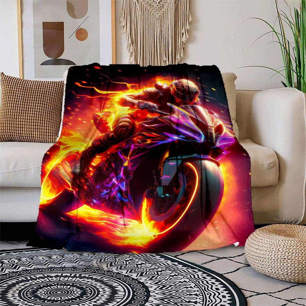 Flaming Speed: Neon Motorcycle Art Print Blanket Flannel Throw Blanket for Sofa, Bed, Travel, Camping, Office, Couch, Chair, And Bed Gift f 150x180cm
Flaming Speed: Neon Motorcycle Art Print Blanket Flannel Throw Blanket for Sofa, Bed, Travel, Camping, Office, Couch, Chair, And Bed Gift f 150x180cm
