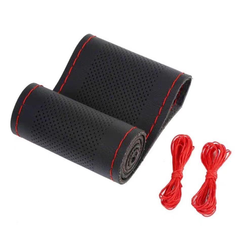 Universal Perforated Microfiber Leather Hand-Stitched Steering Wheel Cover for All Seasons 38cm
Universal Perforated Microfiber Leather Hand-Stitched Steering Wheel Cover for All Seasons 38cm