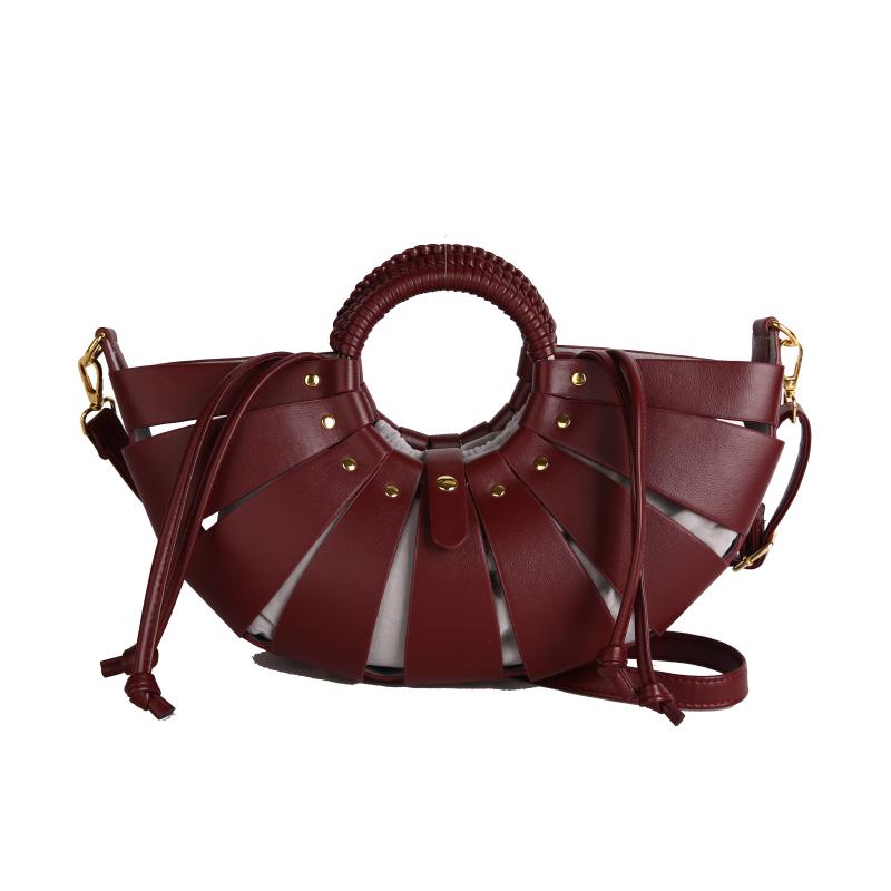 Fashion PU Zipper Hollow Out Half Moon Bags Europe America Style Personality Top-Handle Bags Hot Sale Design Sense Niche Bags бордовий
Fashion PU Zipper Hollow Out Half Moon Bags Europe America Style Personality Top-Handle Bags Hot Sale Design Sense Niche Bags бордовий