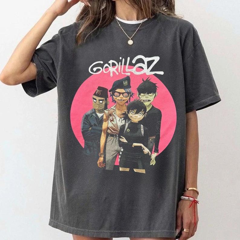 Футболка з принтом гурту Gorillaz, коротким рукавом, альтернативна, електронна, EDM, DJ, пост-панк, футболка гурту, чоловіча, жіноча, 2026, літній стрітвеар, топ 4XL білий
Футболка з принтом гурту Gorillaz, коротким рукавом, альтернативна, електронна, EDM, DJ, пост-панк, футболка гурту, чоловіча, жіноча, 2026, літній стрітвеар, топ 4XL білий