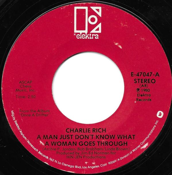 7inch Record CHARLIE RICH - A Man Just Don t Know What A Woman E47047 Elektra 1980 US Folk Used
7inch Record CHARLIE RICH - A Man Just Don t Know What A Woman E47047 Elektra 1980 US Folk Used