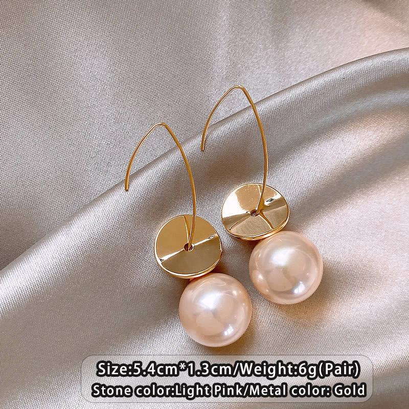 Advanced Metal Circular Sequin Light Pink Pearl Pendant Ear Hook Trendy Earrings For Womens New jewelry Accessories for 2026 Light Pink
Advanced Metal Circular Sequin Light Pink Pearl Pendant Ear Hook Trendy Earrings For Womens New jewelry Accessories for 2026 Light Pink