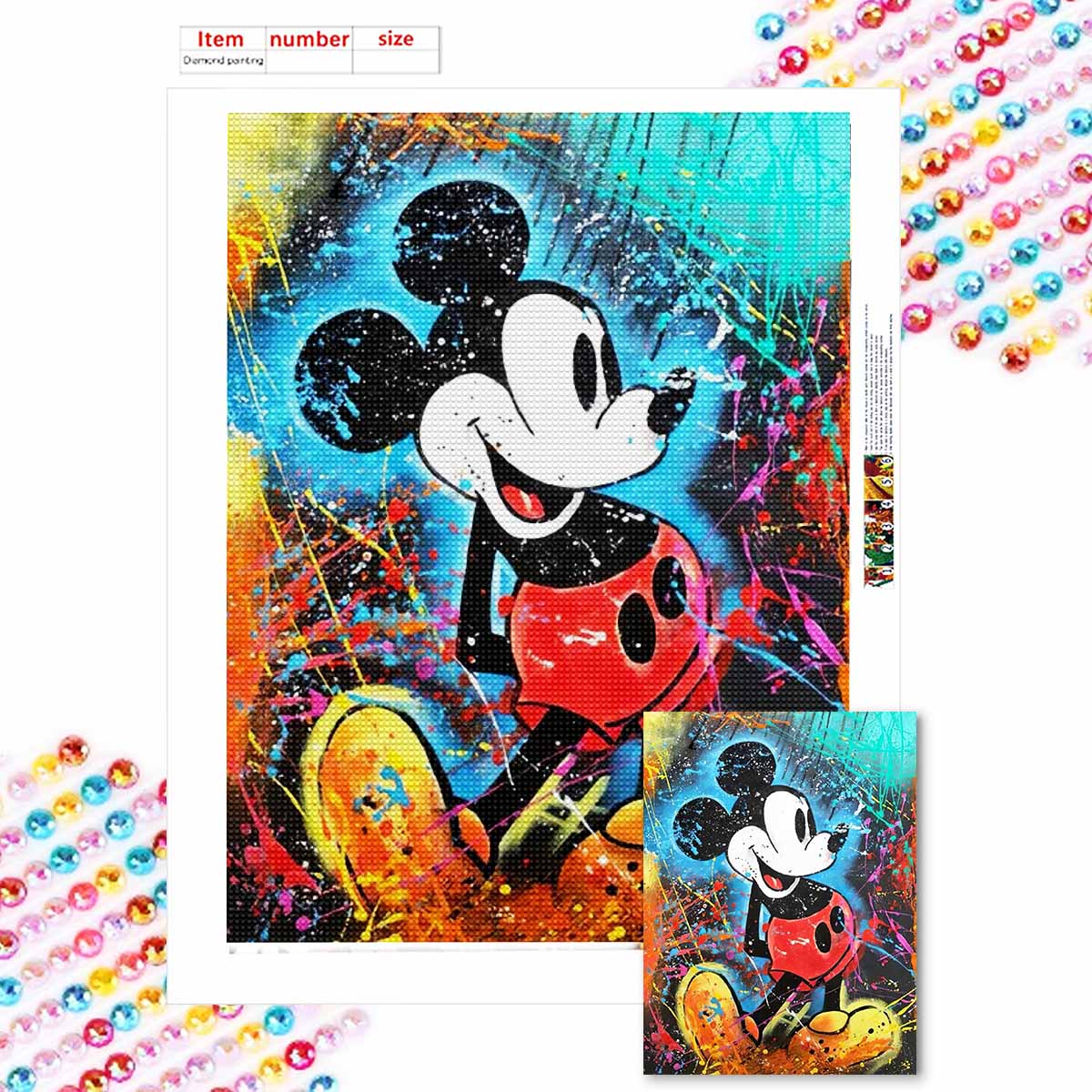 Полная круглая алмазная живопись Красочный Микки Арт Стразовая картина Мозаика Сделай сам 5D Вышивка крестом Домашнее украшение Round 30x40cm
Полная круглая алмазная живопись Красочный Микки Арт Стразовая картина Мозаика Сделай сам 5D Вышивка крестом Домашнее украшение Round 30x40cm