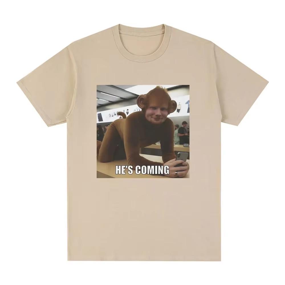 Hes here Ed Sheeran monkey emoji Tshirt casual loose Tshirt streetwear Pure cotton springsummer new couple shirt 4XL
Hes here Ed Sheeran monkey emoji Tshirt casual loose Tshirt streetwear Pure cotton springsummer new couple shirt 4XL