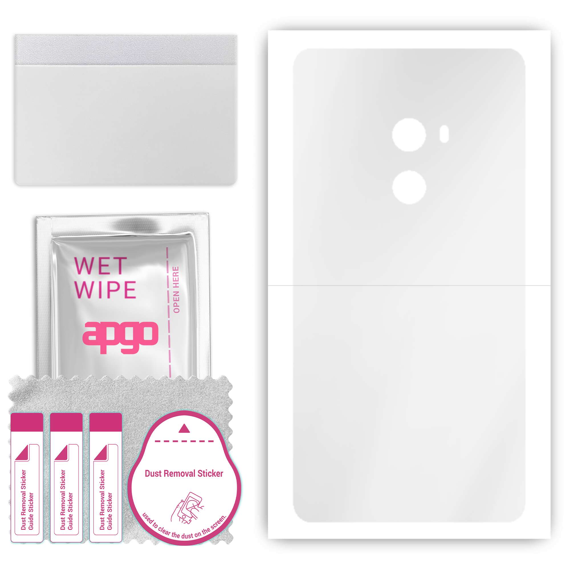 apgo Ultra Clear Protective Skin Sticker for the back compatible with Xiaomi Mi Mix 2, Wrap Film, Hydrogel Film, Flexible, Soft TPU with positioning l
apgo Ultra Clear Protective Skin Sticker for the back compatible with Xiaomi Mi Mix 2, Wrap Film, Hydrogel Film, Flexible, Soft TPU with positioning l