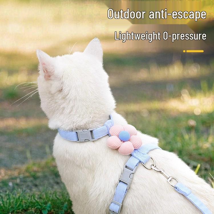 Cat Leash with Floral Adjustable Escape-Proof Harness for Outdoor Walks - Newcomer Discount: 5 Yuan
Cat Leash with Floral Adjustable Escape-Proof Harness for Outdoor Walks - Newcomer Discount: 5 Yuan