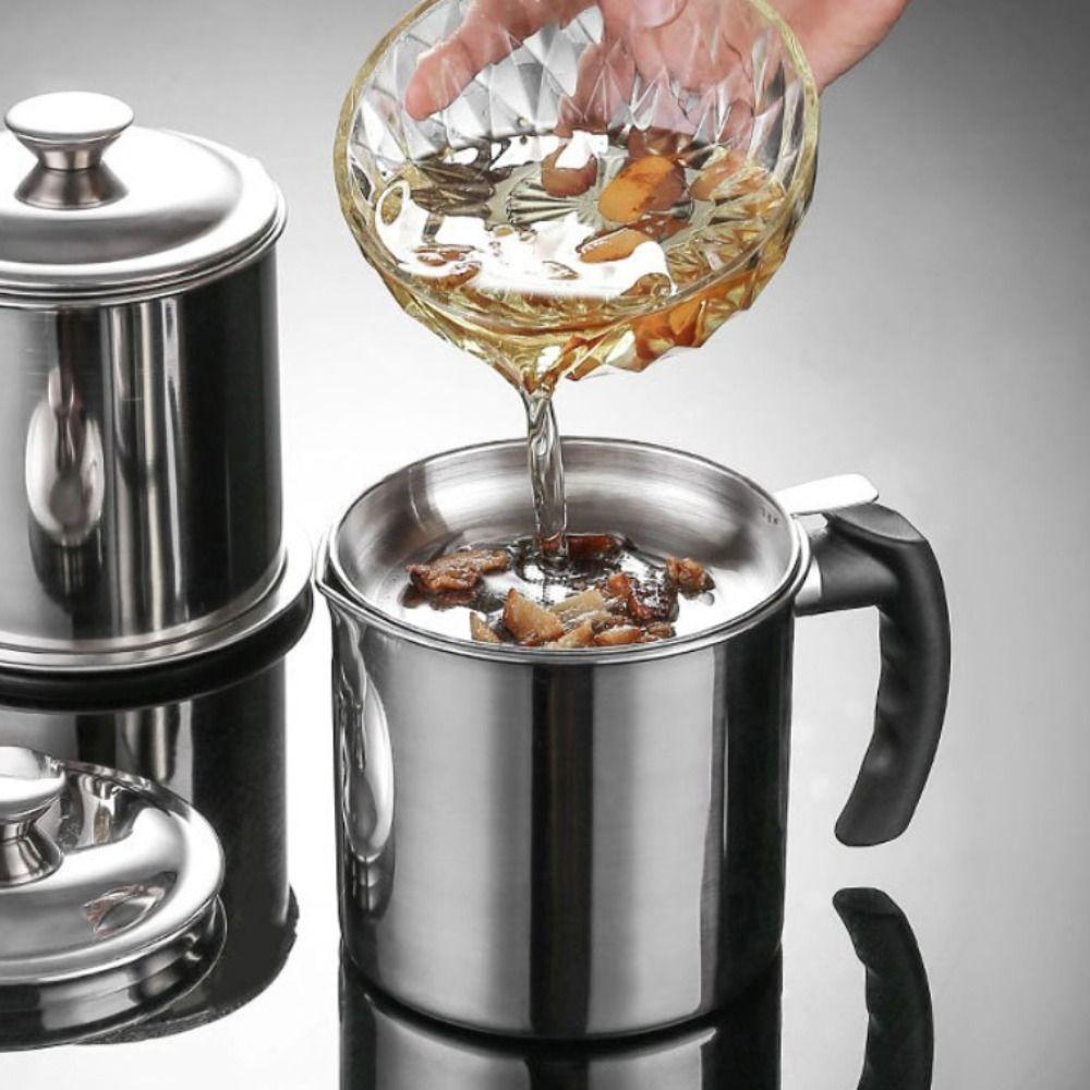 with Filter and Tray Oil Strainer Pot 1.2/1.3L Oil Storage Container Lard Strainer Tank Bacon Fat
with Filter and Tray Oil Strainer Pot 1.2/1.3L Oil Storage Container Lard Strainer Tank Bacon Fat
