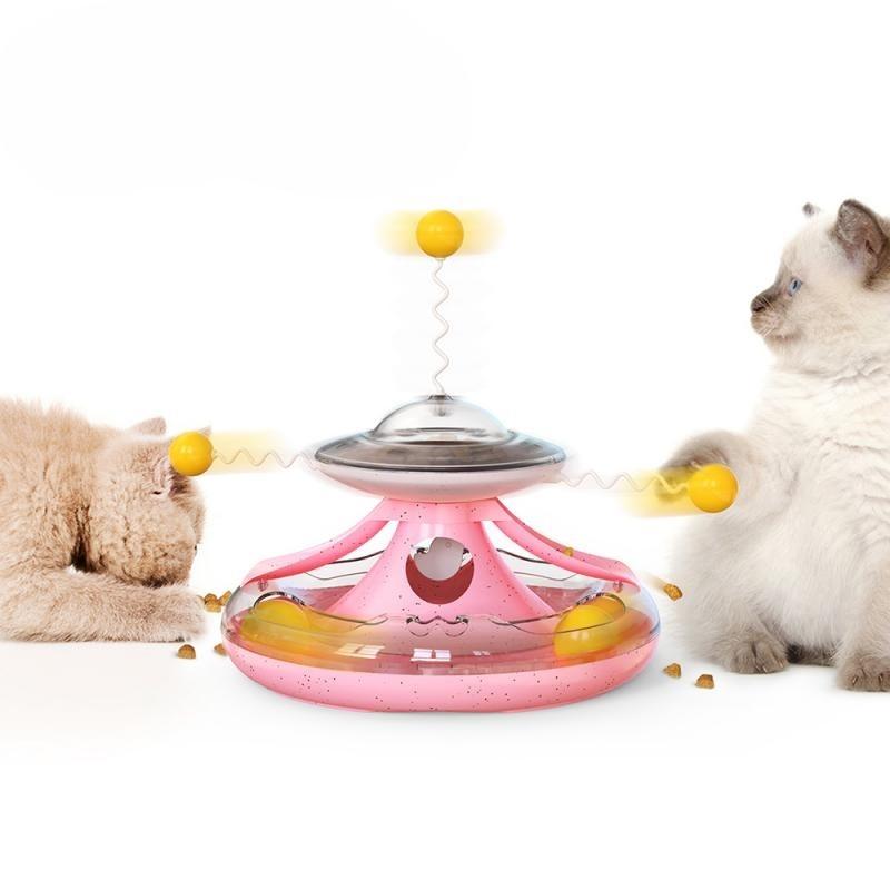 Kitten Tumbler Track Balls Toy Cat Carousel Shaped Turntable Leaky Food Toy Intelligence Boosting Cat-teasing Stick Pet Supplies жовтий
Kitten Tumbler Track Balls Toy Cat Carousel Shaped Turntable Leaky Food Toy Intelligence Boosting Cat-teasing Stick Pet Supplies жовтий